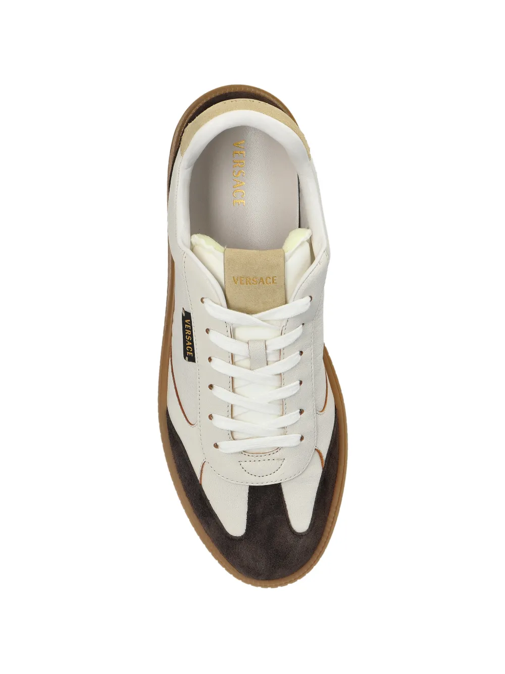 Versace Sneakers met Greca-patroon Beige