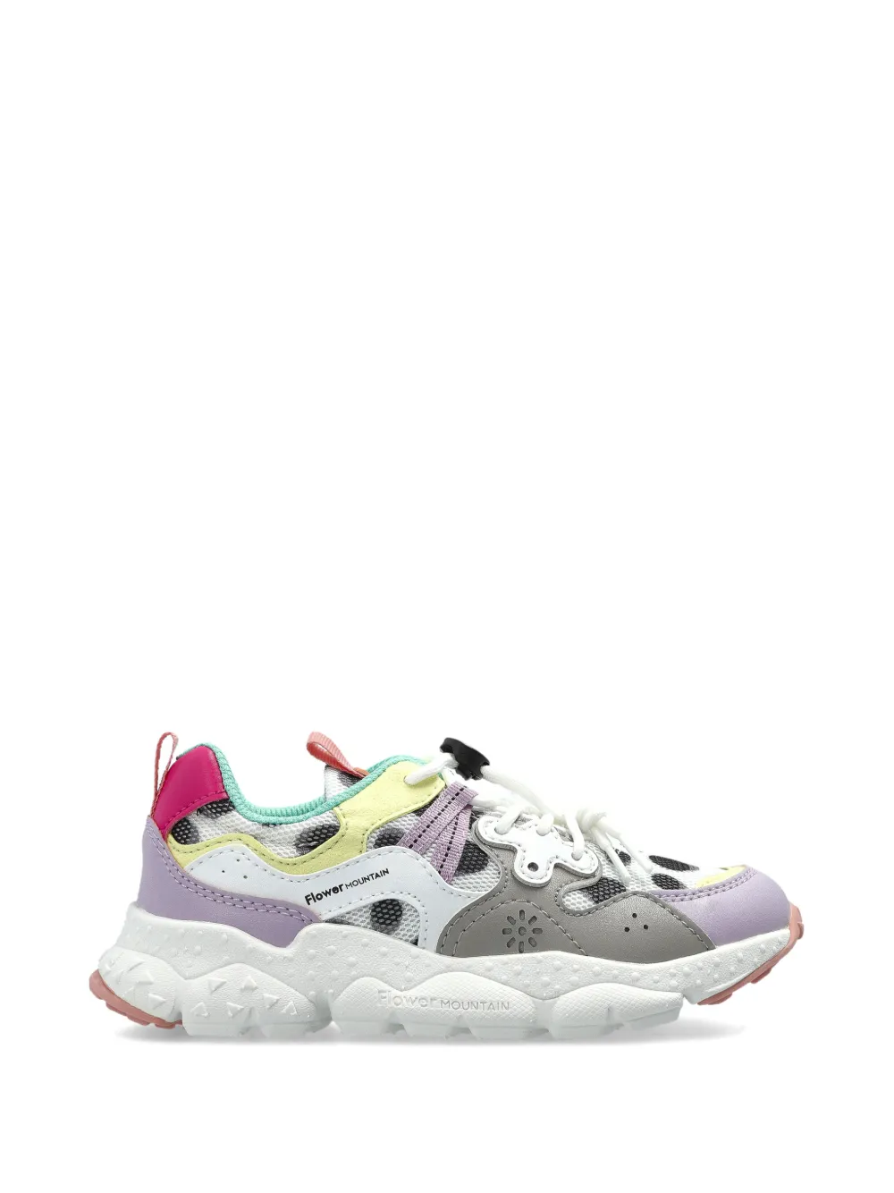 FLOWER MOUNTAIN KIDS Yamano 3 colour-block sneakers Wit