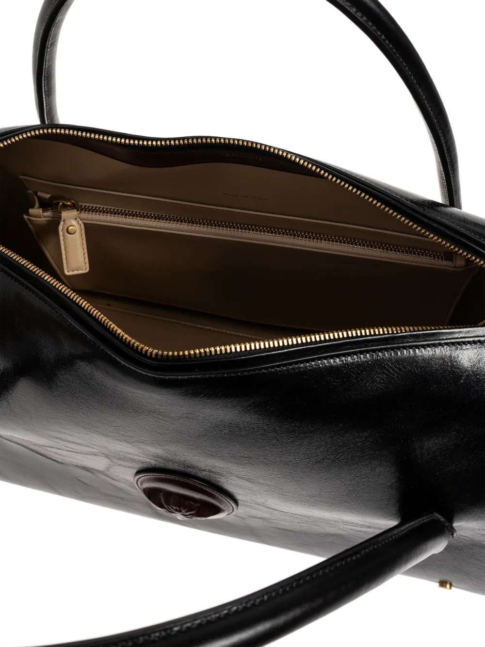 Versace Grote Roomy shopper Zwart