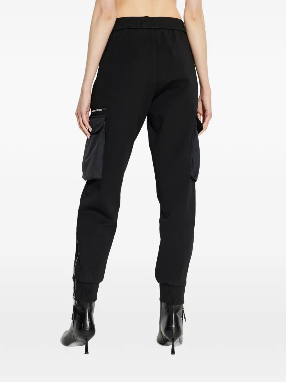 Moose Knuckles Mixed Media broek met cargo rits Zwart