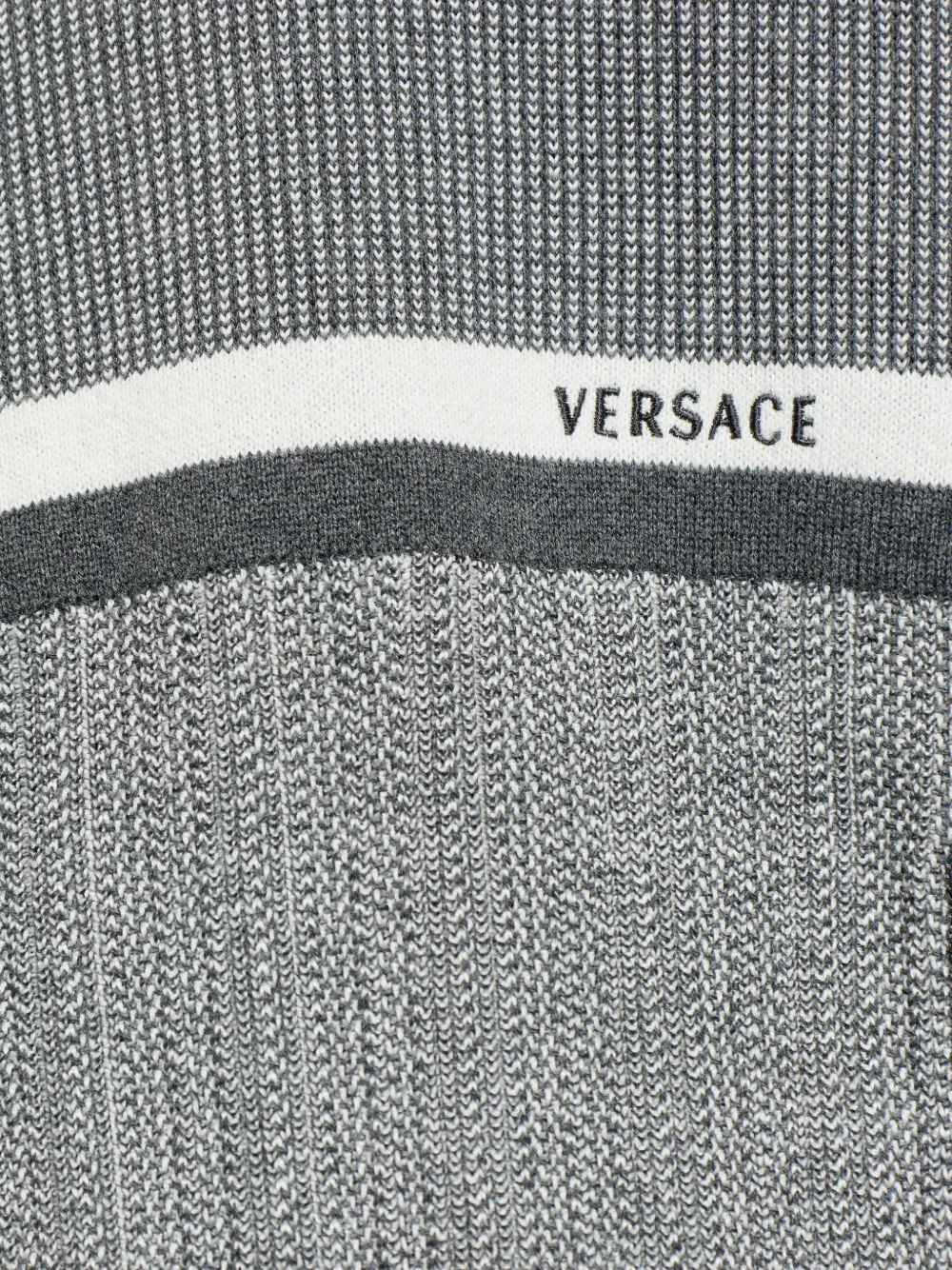 Versace Vest met rits Grijs