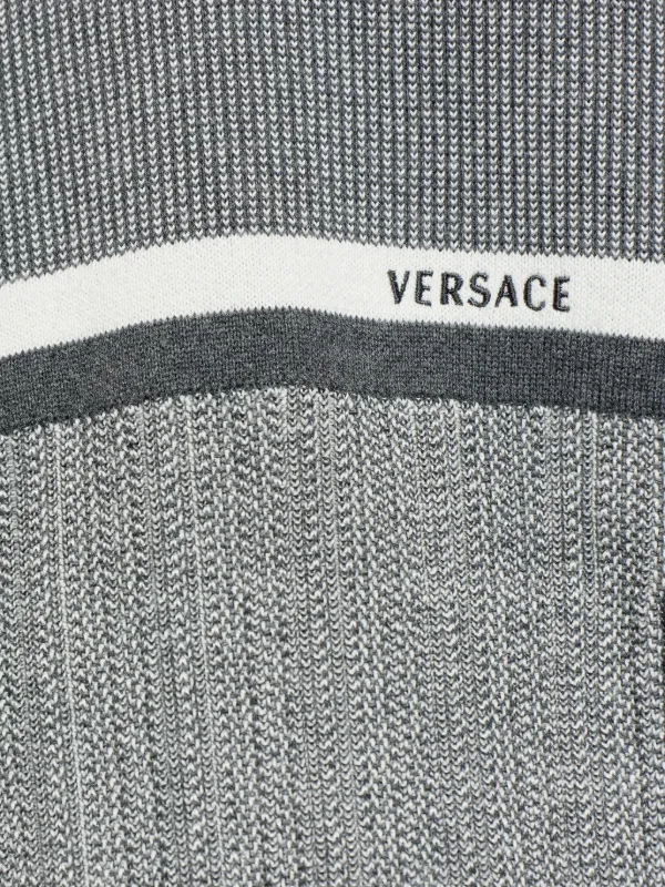 Versace zip-up Cardigan | Grey | FARFETCH TW