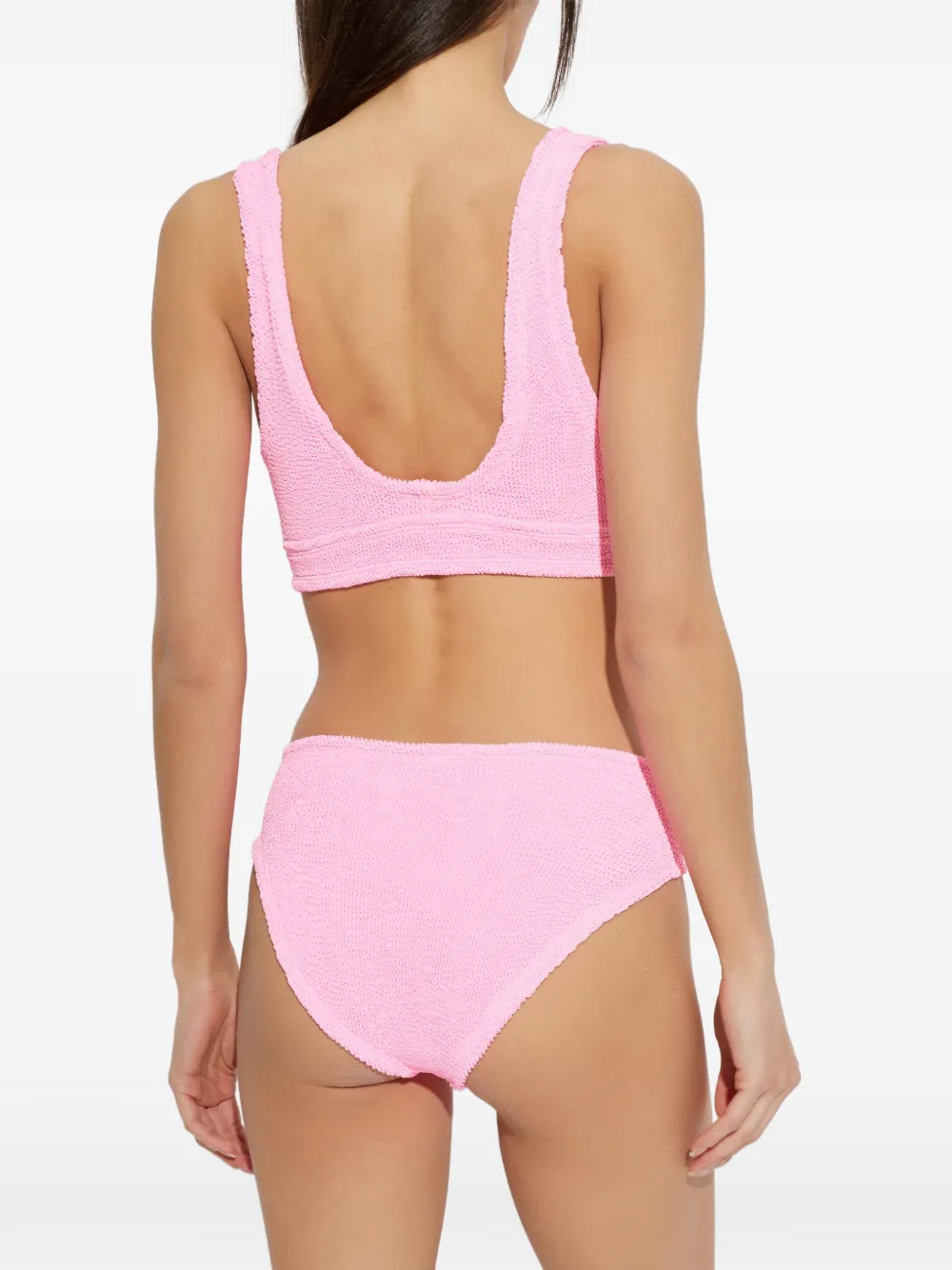 Hunza G Angel gekreukte bikini Roze
