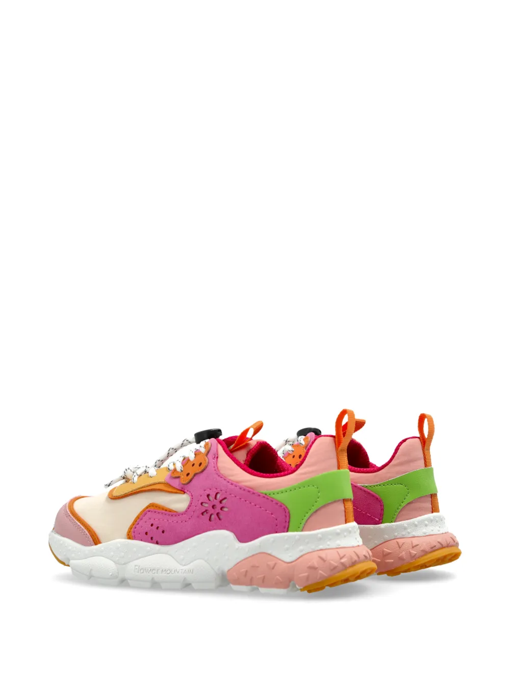 FLOWER MOUNTAIN KIDS flower-appliqué sneakers Roze