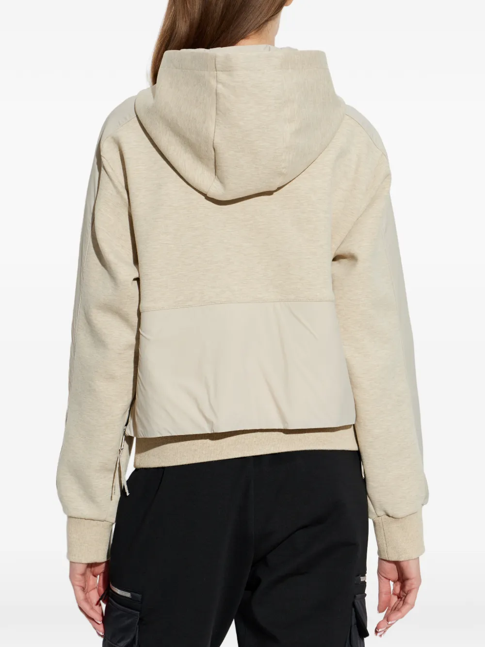 Moose Knuckles Hoodie met halve rits Beige