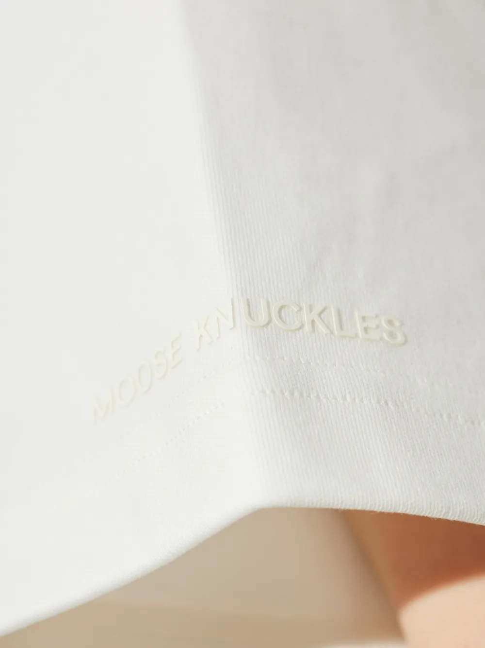 Moose Knuckles T-shirt met logoprint Wit