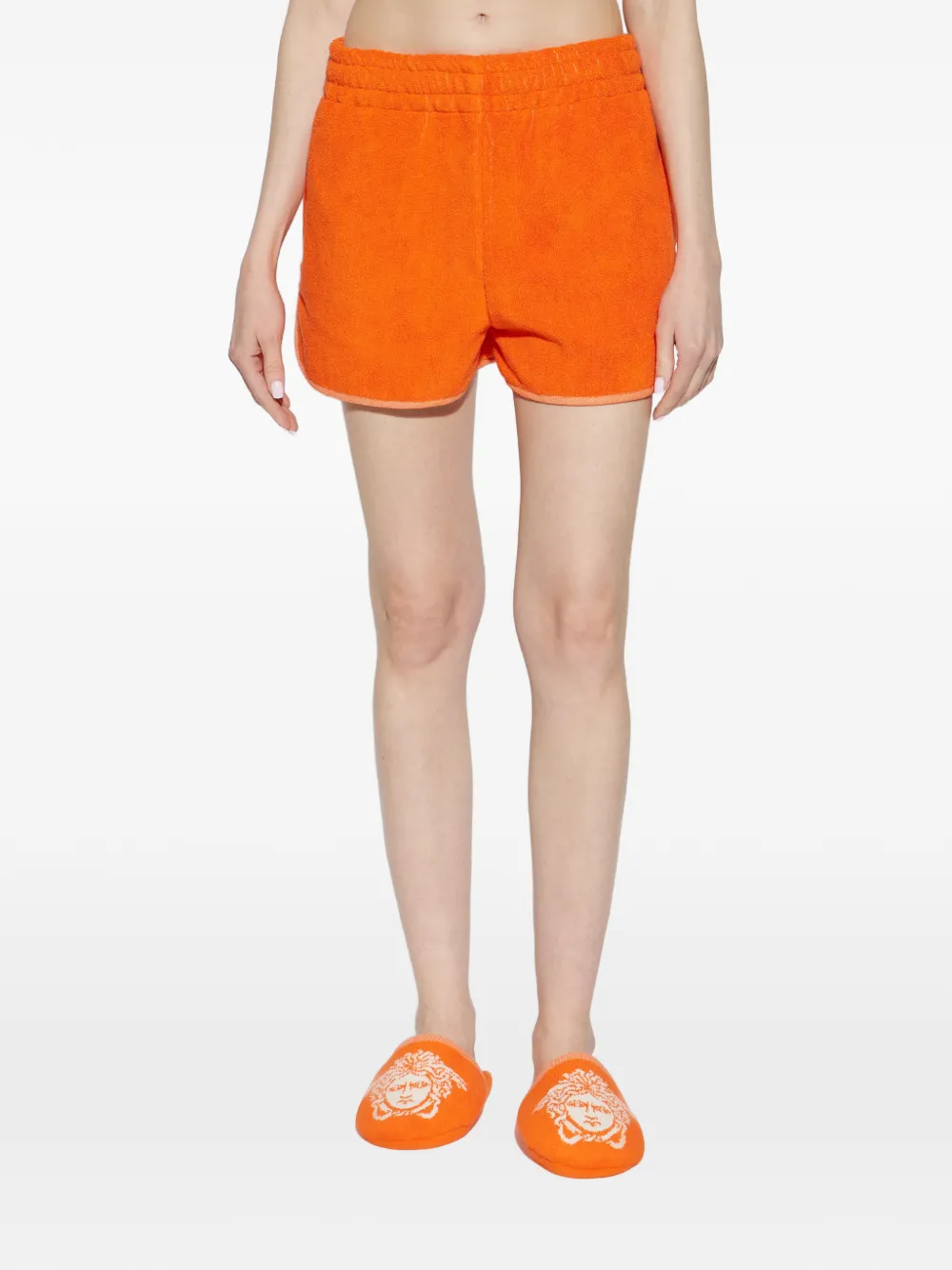 Versace Home elasticated trim shorts - Arancione