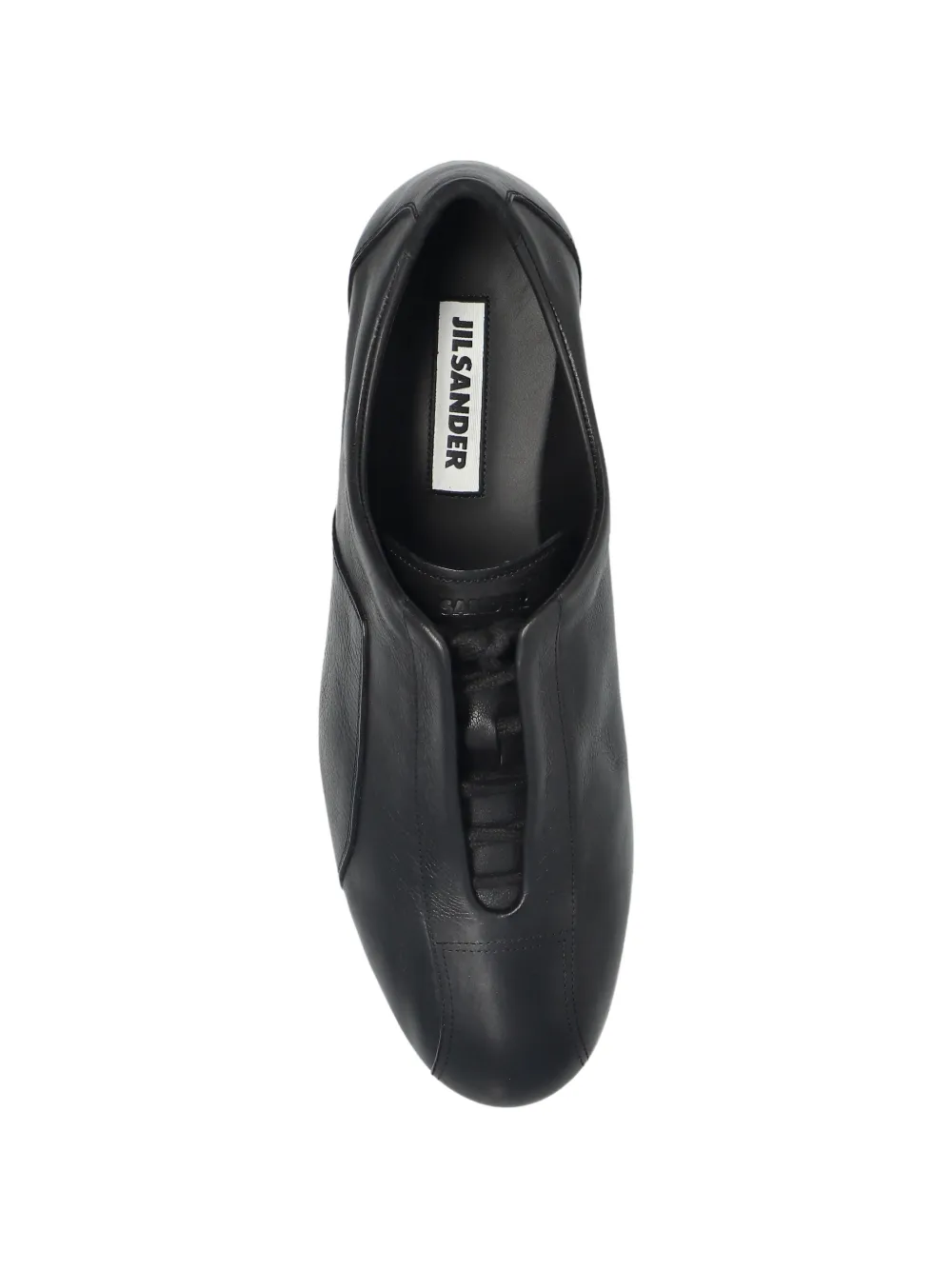 Jil Sander Leren sneakers Zwart