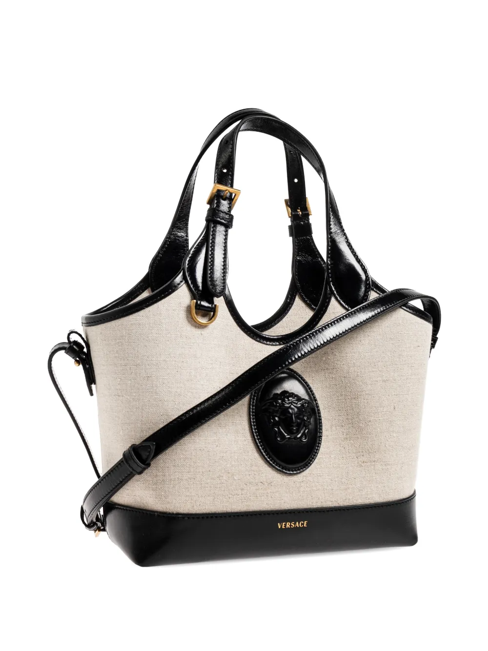 Versace Rivière kleine shopper Beige