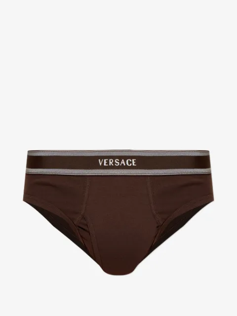 Versace culotte côtelée en jersey de coton