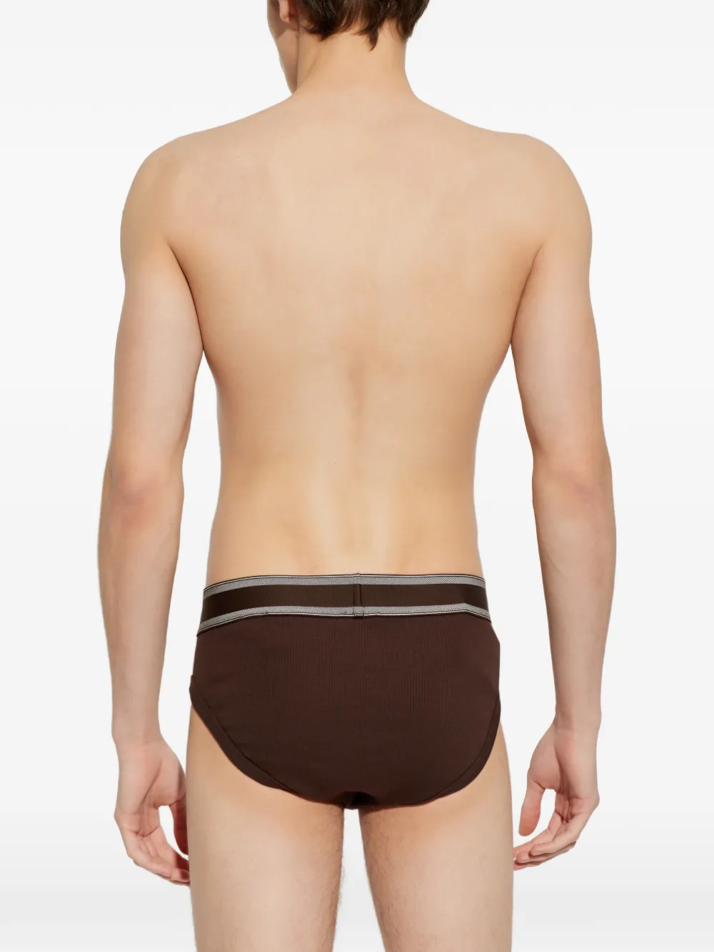 Versace Slip met logoband Bruin