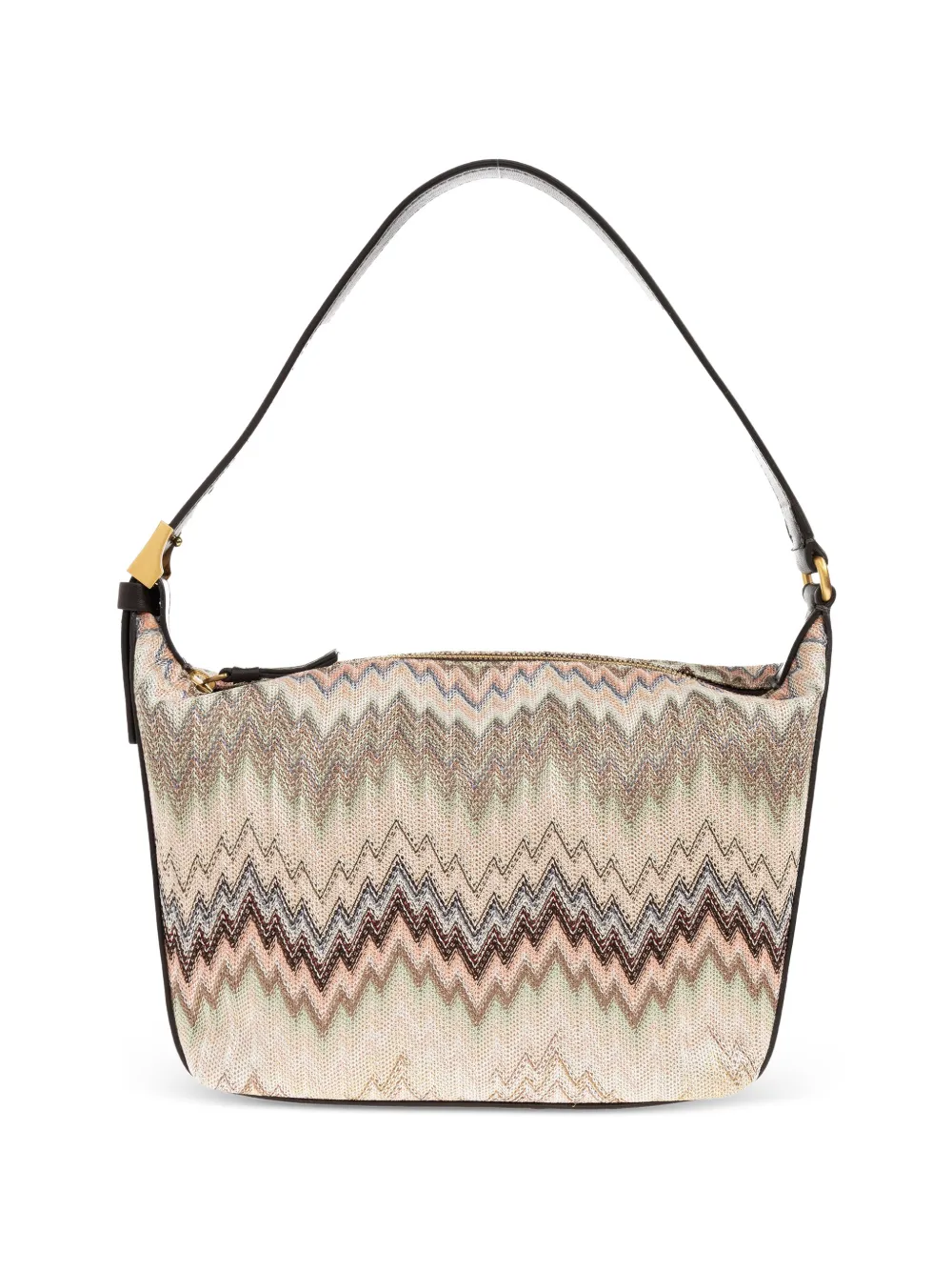 Missoni zigzag-pattern zipped tote bag - Toni neutri
