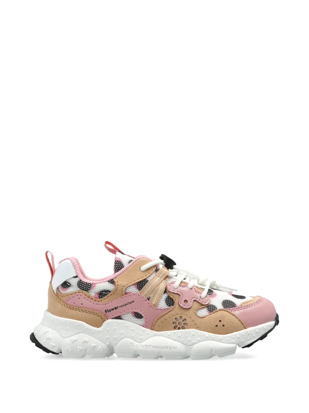 FLOWER MOUNTAIN KIDS Sneakers met bloemendetail - Wit