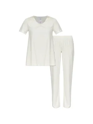 Missufe Pigiama Donna Estate 2025 - Set 2 Pezzi Maniche Corte Con Pantaloncini E Tasche, Morbido E Leggero