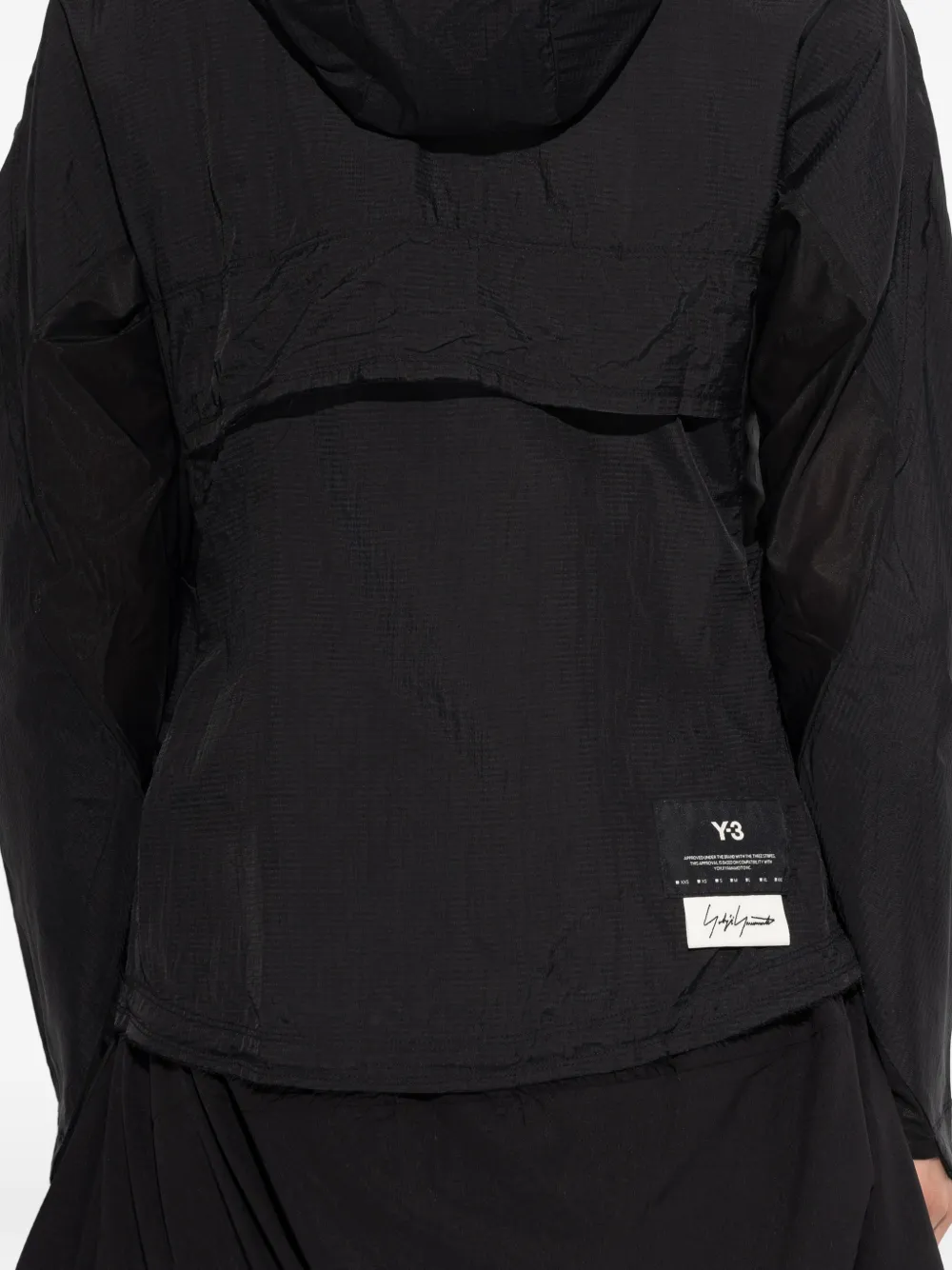 Y-3 Jack met capuchon Zwart