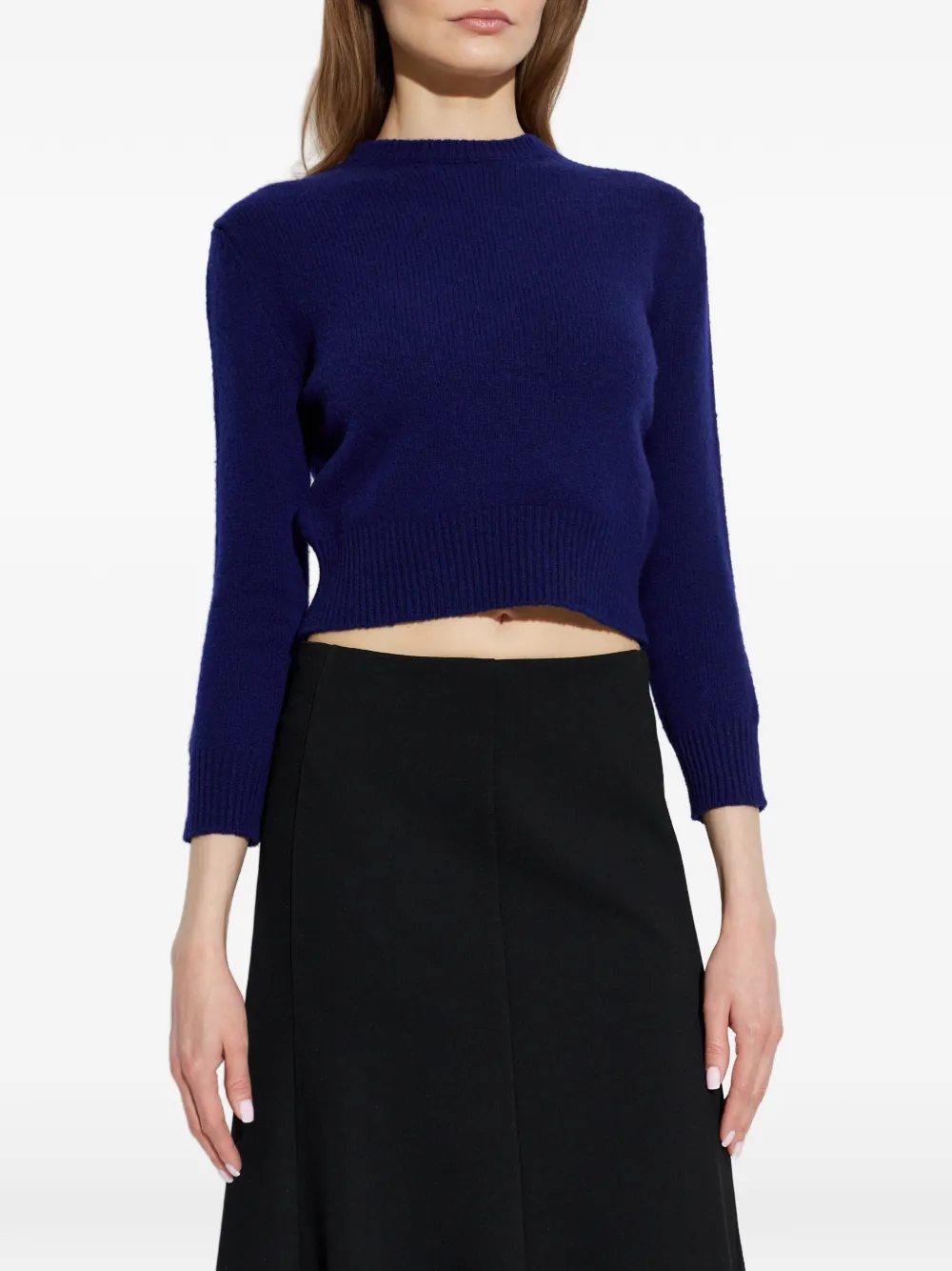  Jil Sander Pull Crop - Bleu 