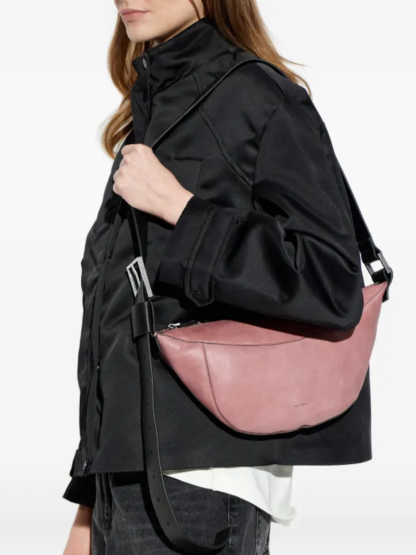 AllSaints Luna レザーショルダーバッグ | ピンク | FARFETCH JP