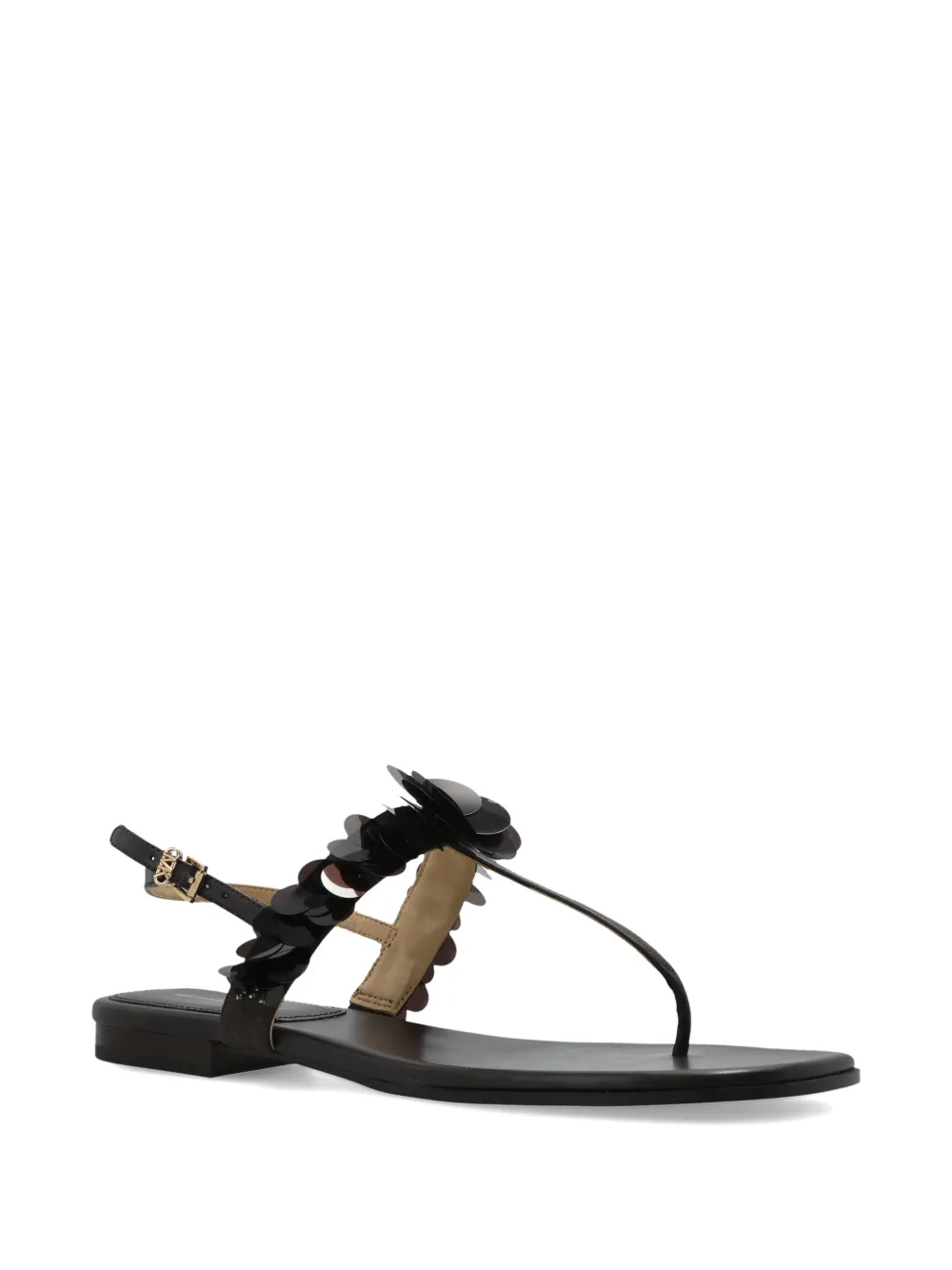 Michael Kors Loretta sandalen verfraaid met bloemen Zwart