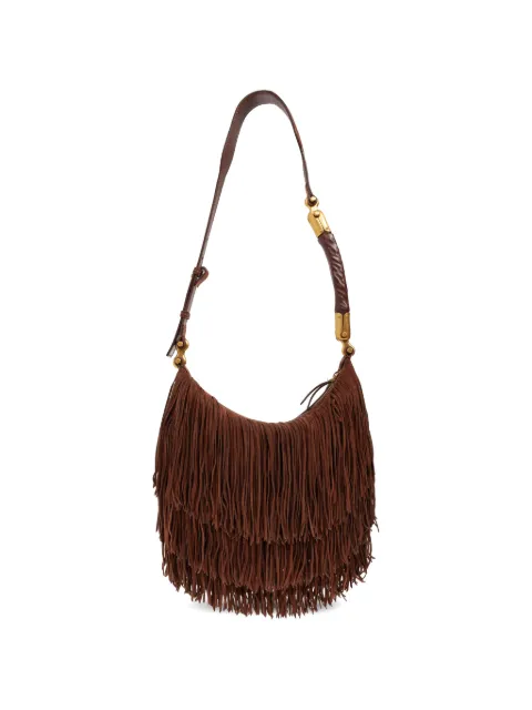 Balmain Ébène fringed suede bag