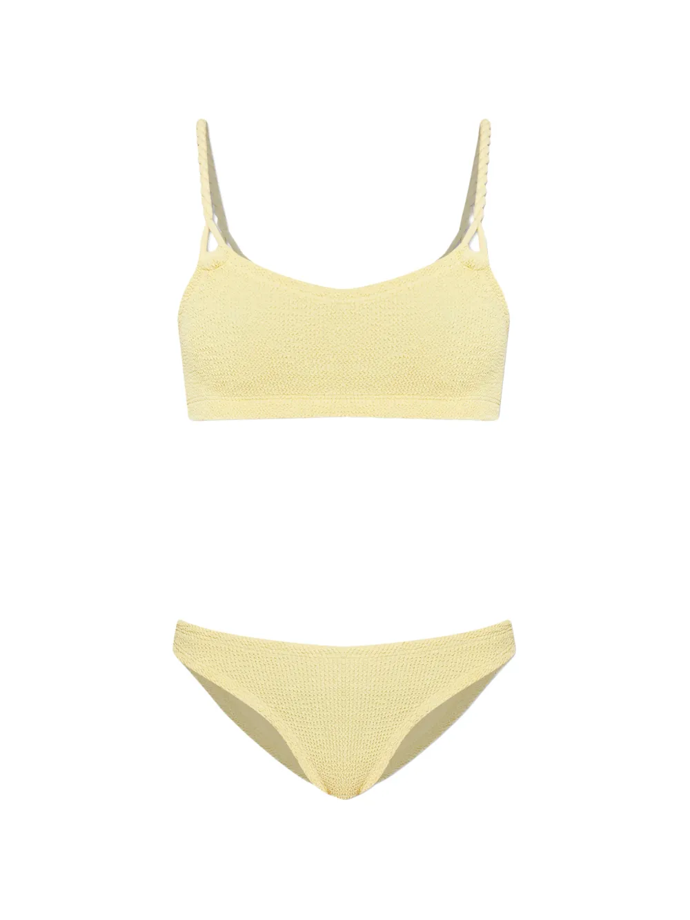 Hunza G Phoebe twisted crinkle bikini - Giallo