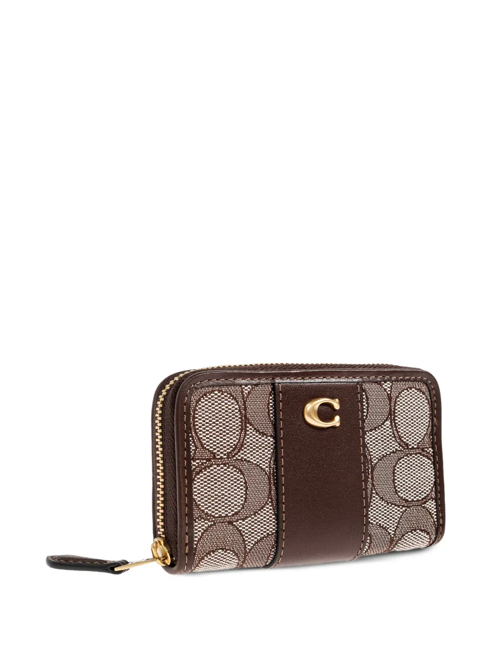  Coach Logo-plaque Wallet - Brown 