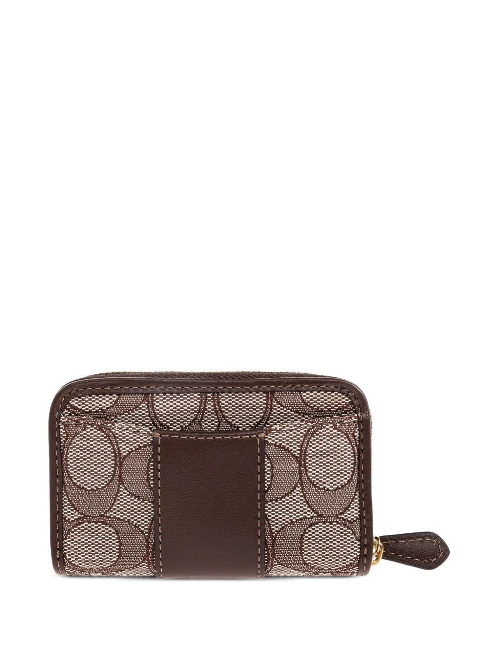  Coach Logo-plaque Wallet - Brown 