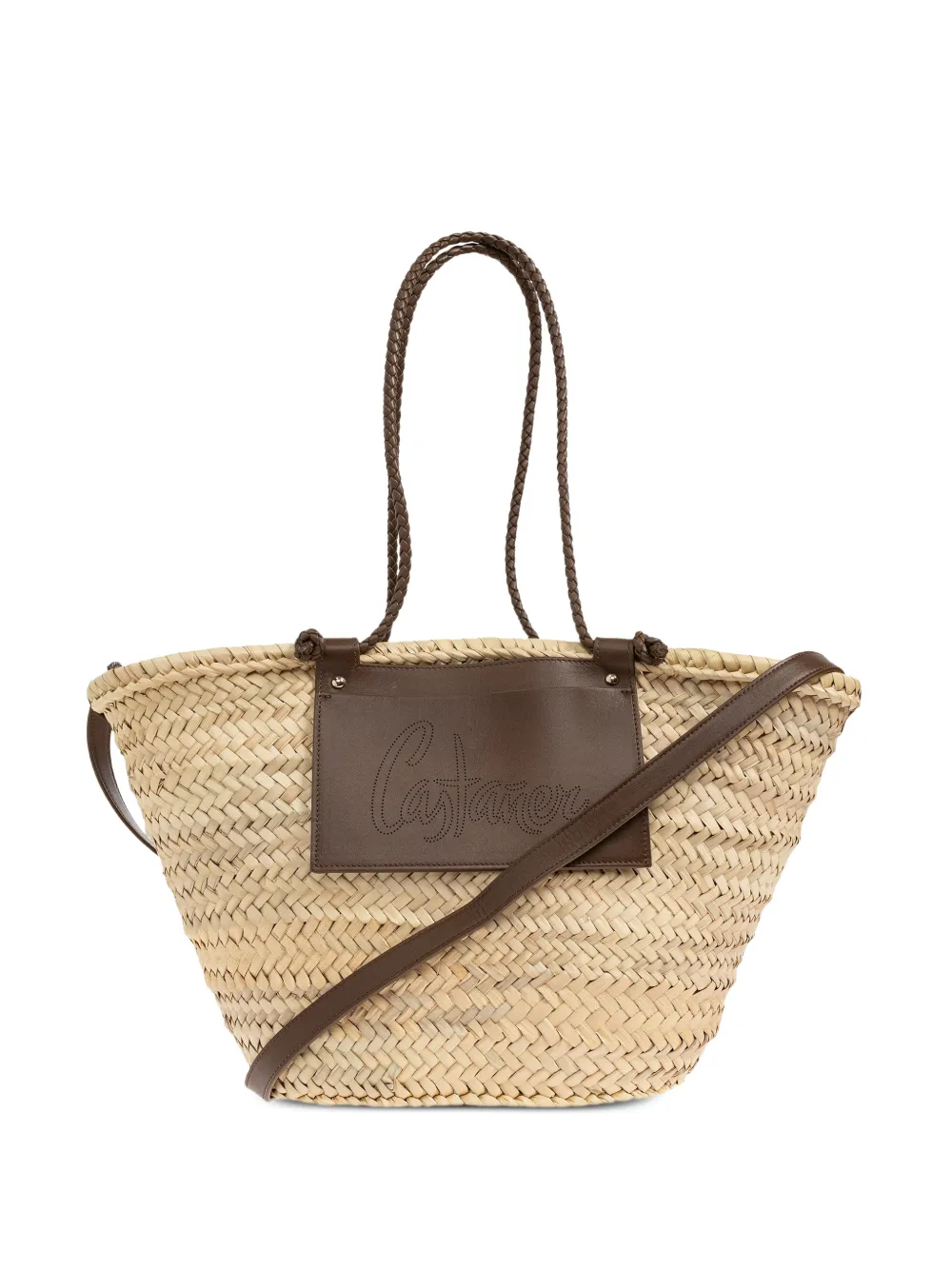 Castañer raffia tote bag - Toni neutri