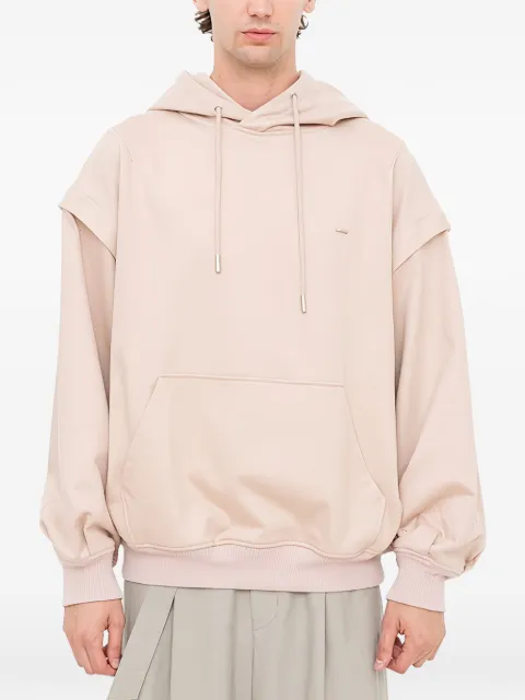 SONGZIO embroidered layered hoodie