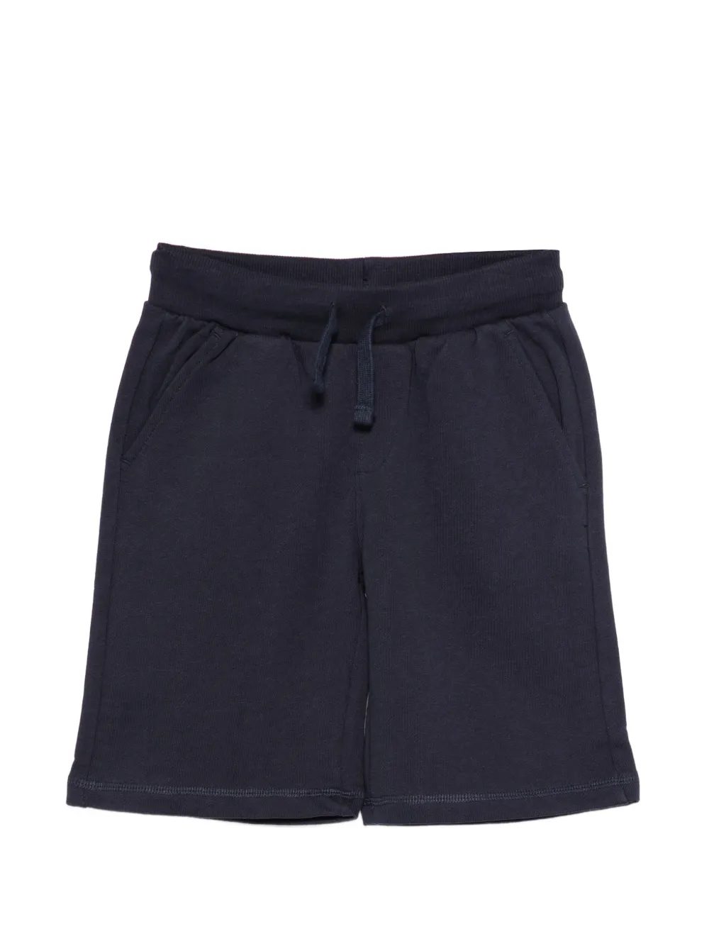 North Sails Kids drawstring logo-patch shorts - Blu