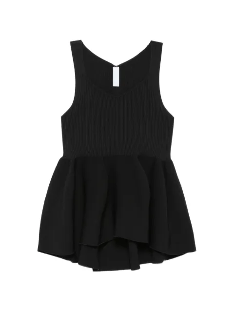 CFCL ribbed flared-hem top