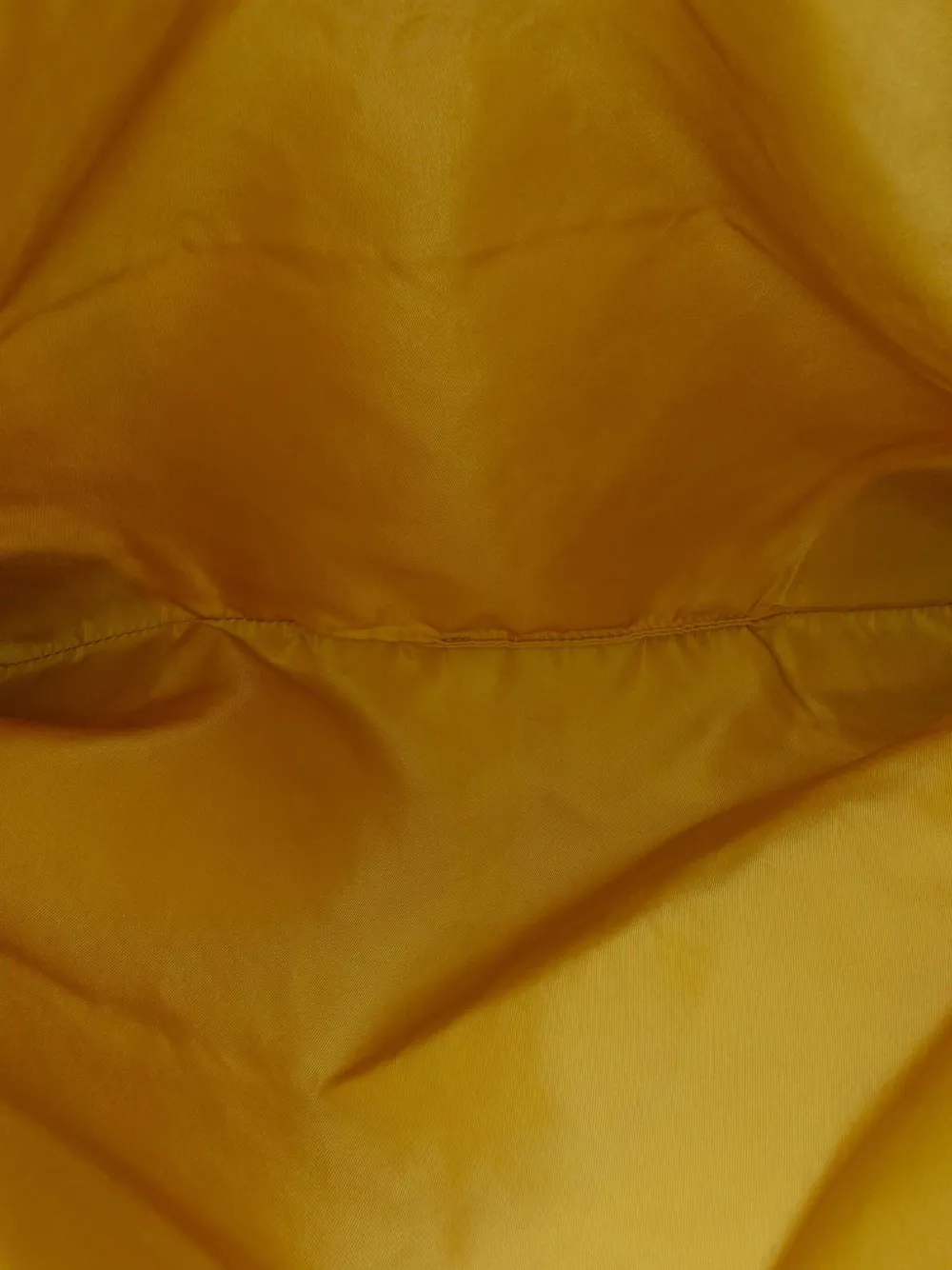 Prada Pre-owned 2013-2026 Vitello Trimmed Canvas Canapa Tote Bag in Yellow, view 5