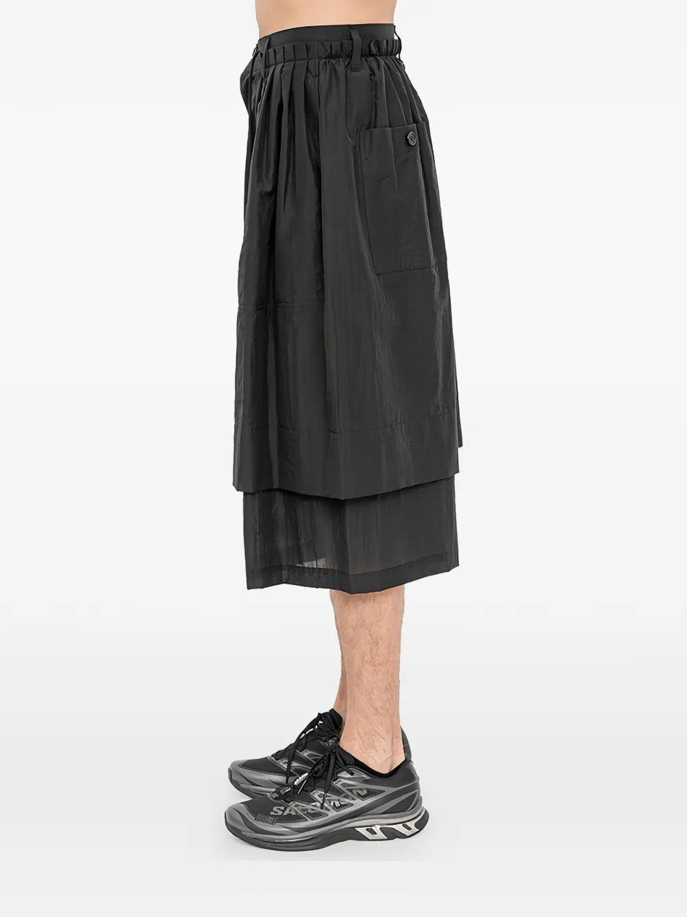 SONGZIO Ghost gelaagde shorts Zwart