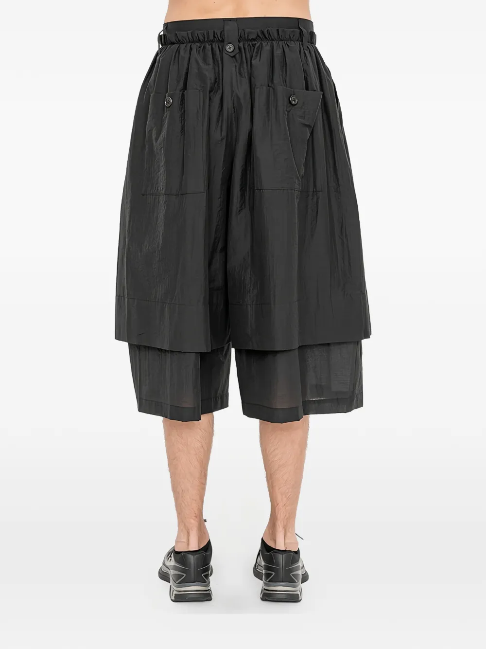 SONGZIO Ghost gelaagde shorts Zwart