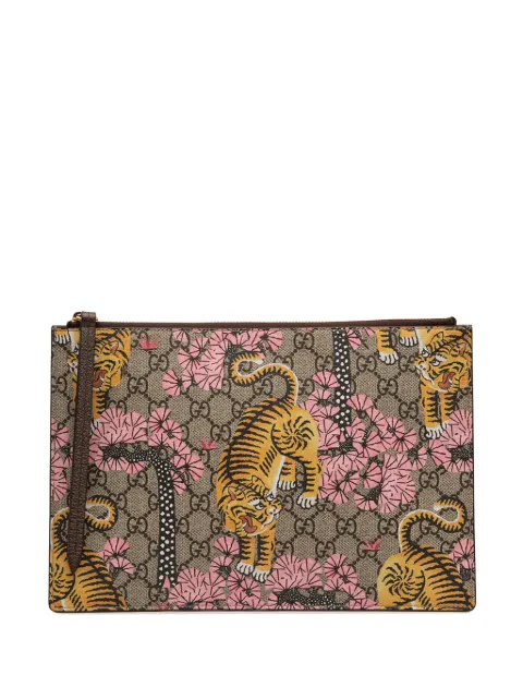 Gucci Pre-Owned 2016-2026 GG Supreme Bengal clutch bag