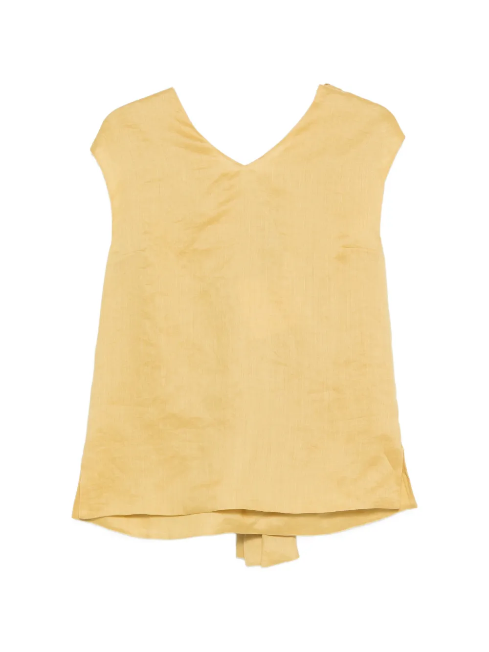 'S Max Mara V-neck sleeveless top - Giallo
