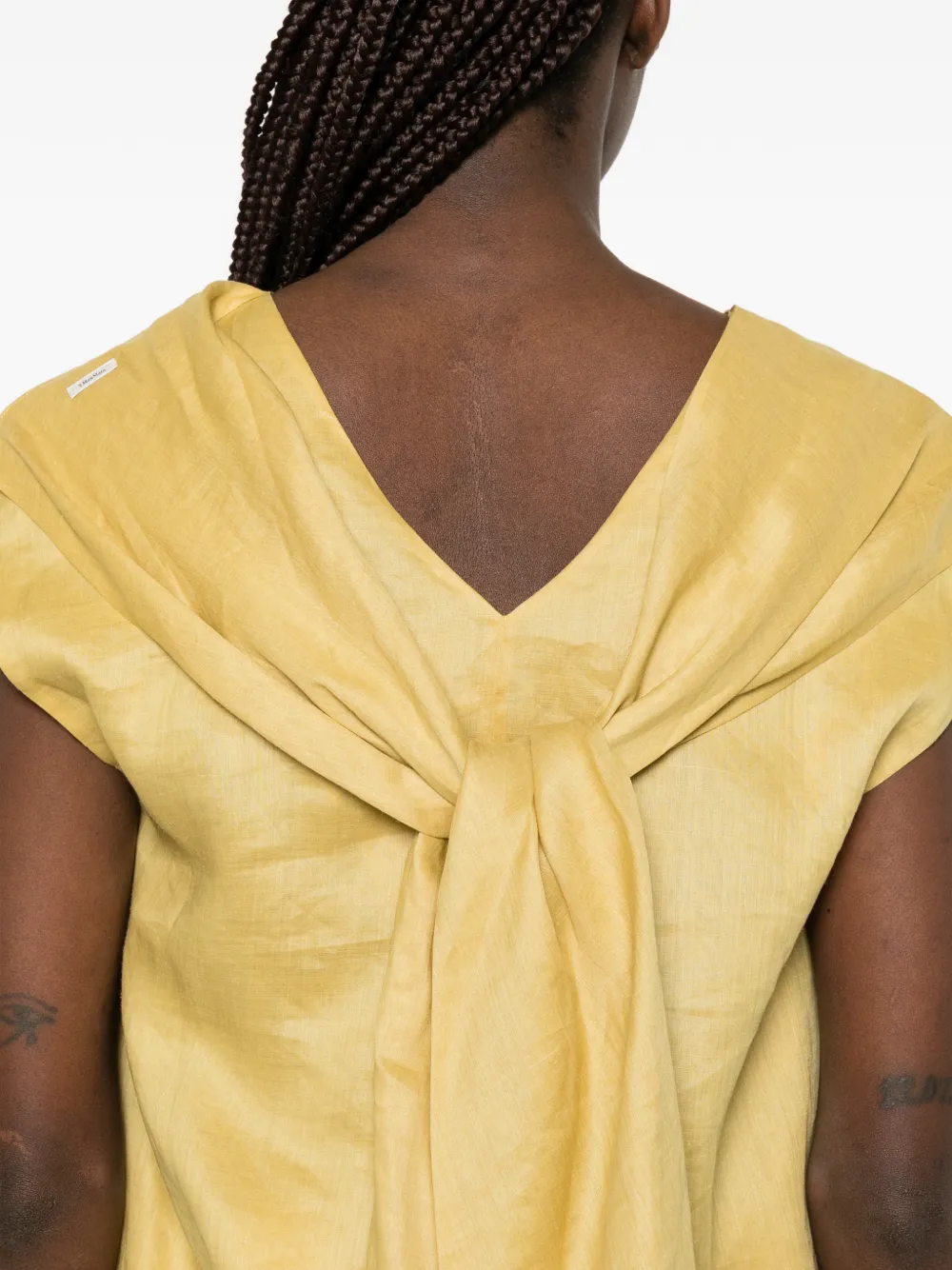 'S Max Mara Mouwloze top Geel