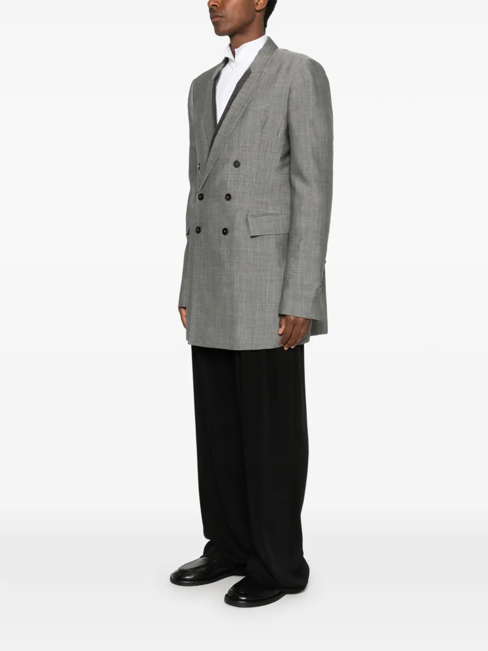 SAPIO Nº 44L blazer met dubbele rij knopen Grijs