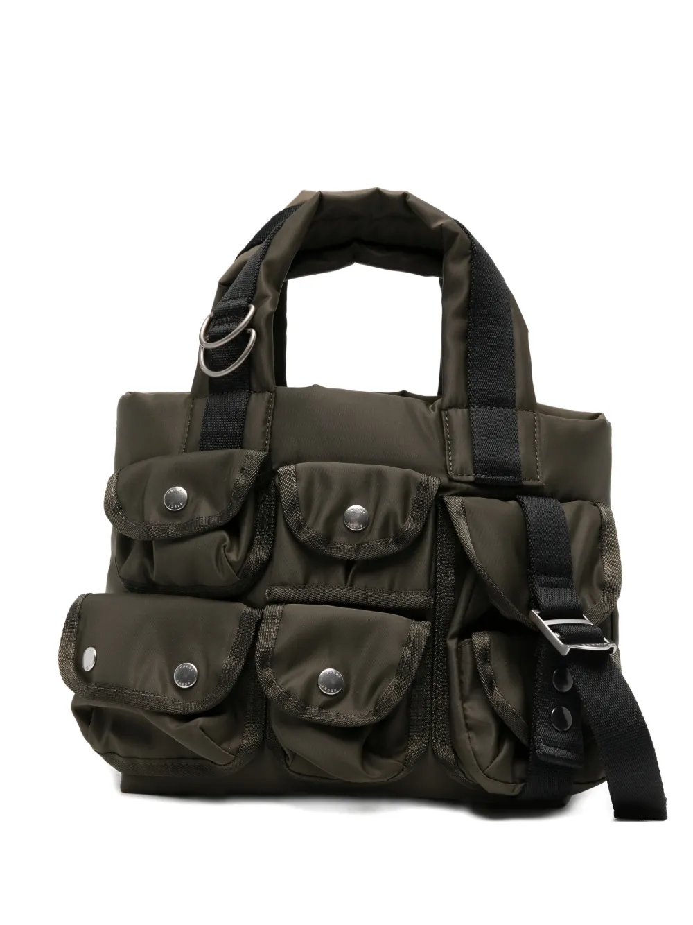 sacai multi-pocket tote bag - Verde