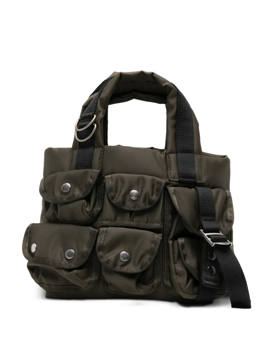 sacai multi-pocket tote bag - Verde