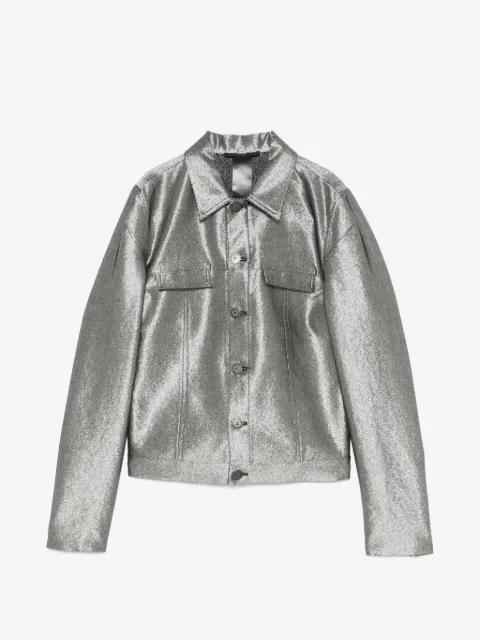SAPIO metallic-finish jacket
