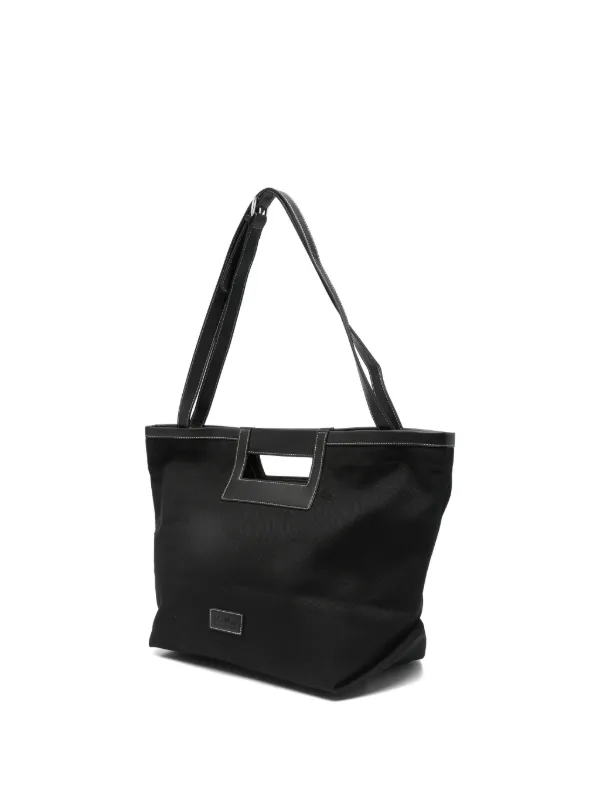 Max Mara ロゴアップリケ ショルダーバッグ | ブラック | FARFETCH JP