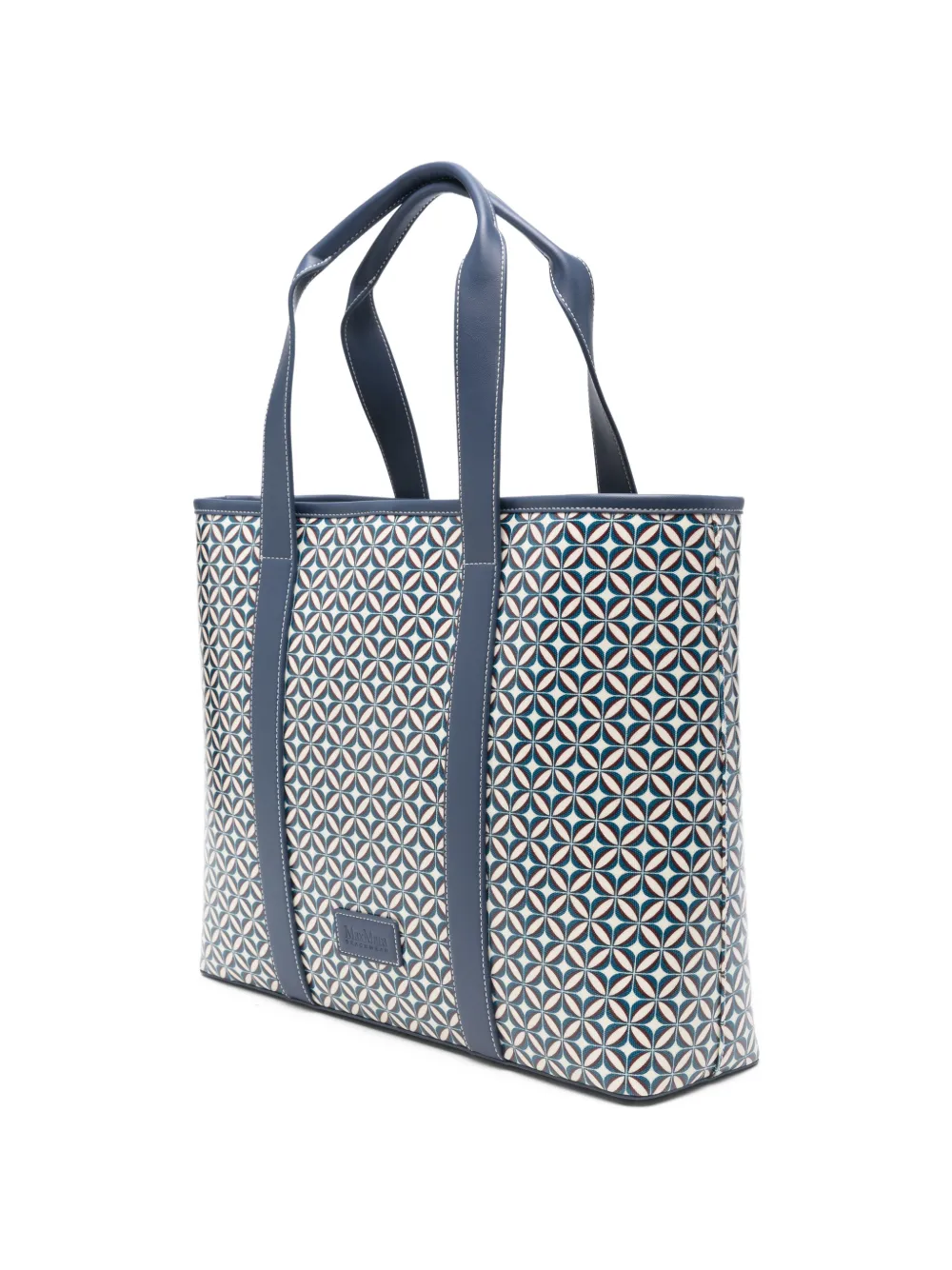 Max Mara Toilettas met geometrische print Blauw