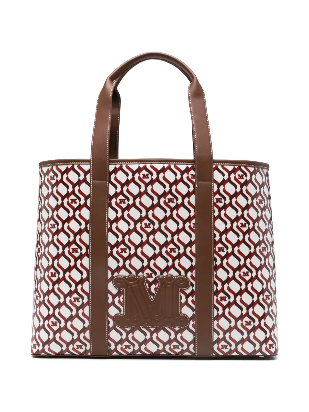 Max Mara monogram-pattern tote bag - Bianco