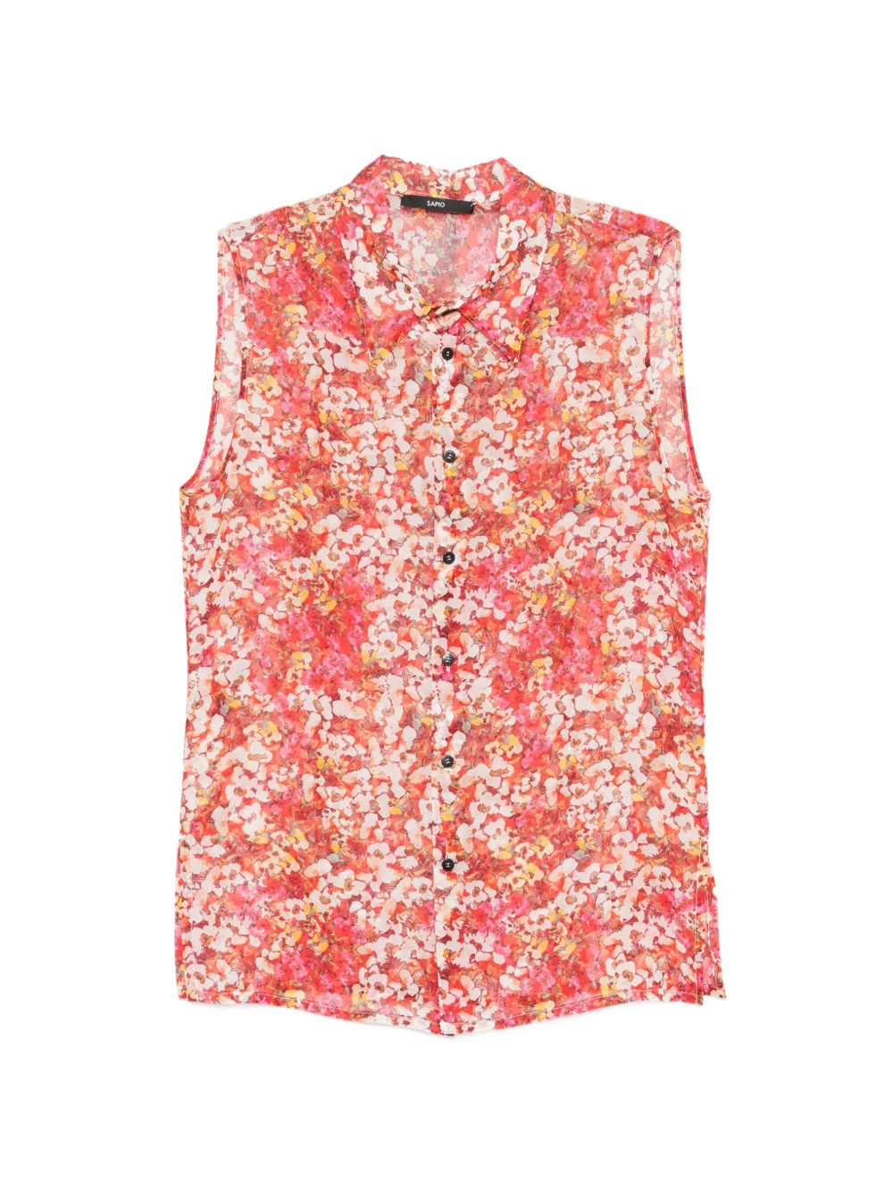 SAPIO floral-print sleeveless shirt - Rot