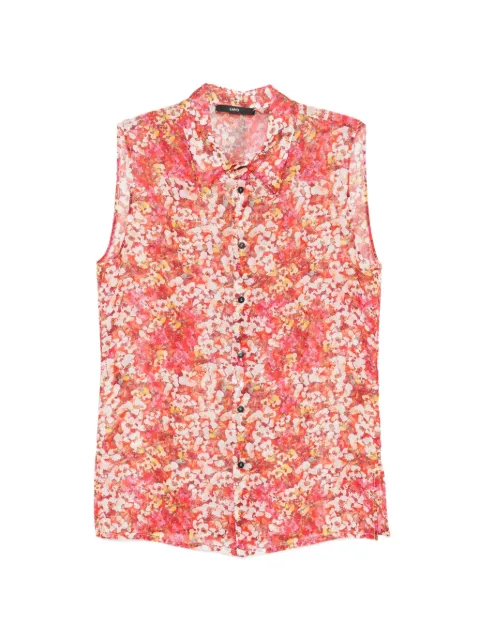 SAPIO floral-print sleeveless shirt