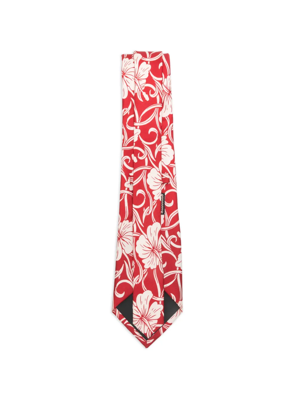Drôle De Monsieur Stropdas met bloemenprint Rood