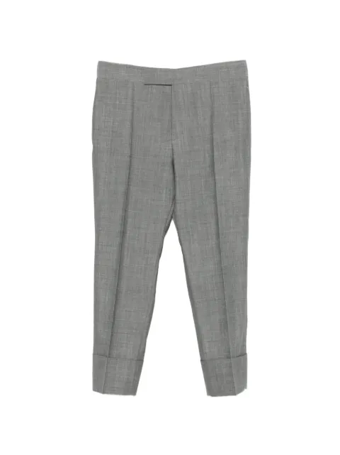 SAPIO pressed-crease turn-up trousers