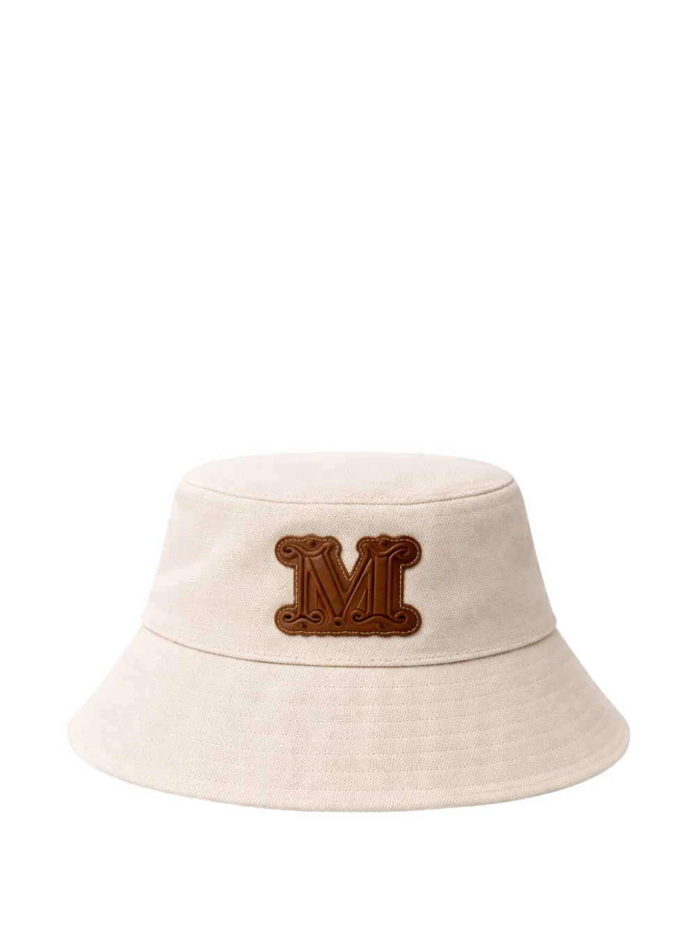 Max Mara logo-appliqué bucket hat - Toni neutri