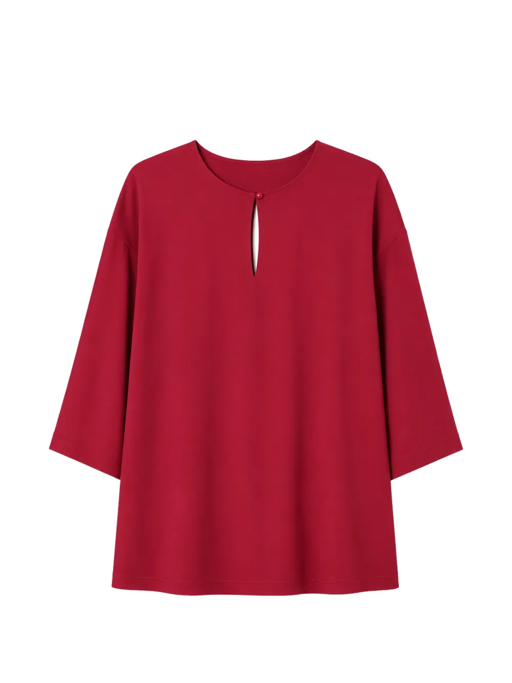Max Mara keyhole-detail T-shirt - Rot