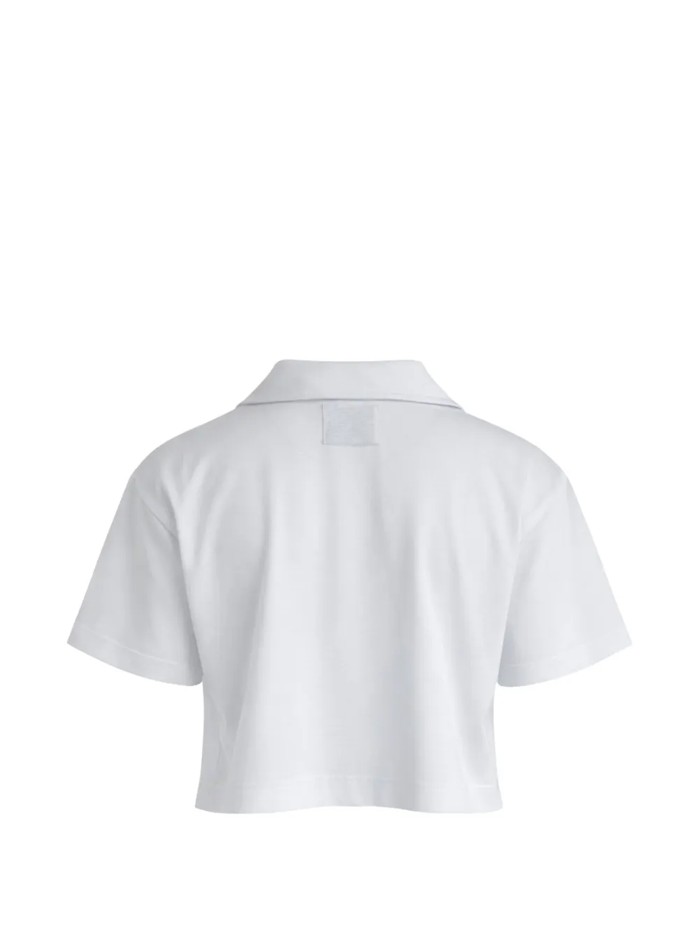 Woc Collared Cropped T-shirt - White 